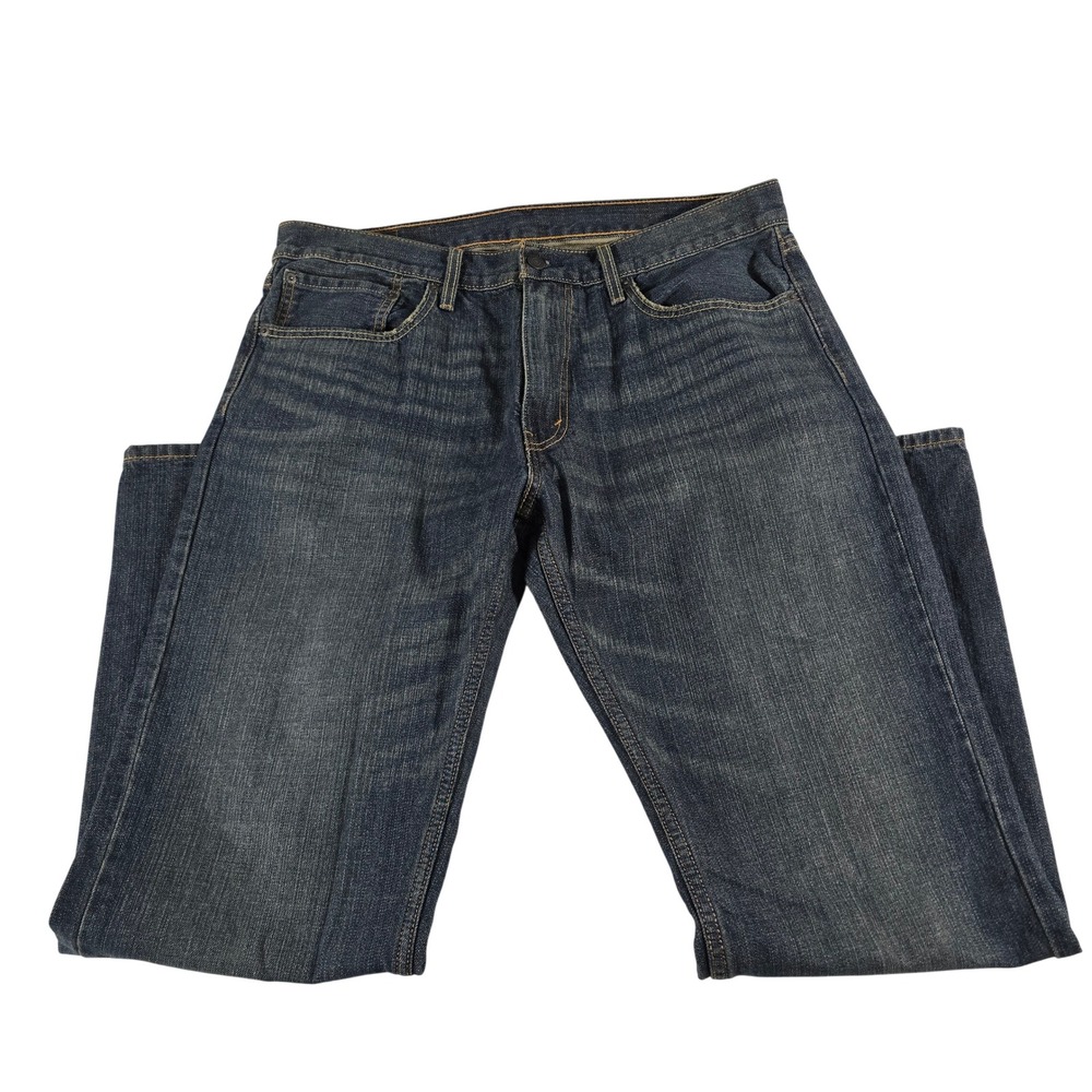 Levis 559 Relaxed Straight Leg Jeans Mens 36x32 Dark Wash Blue Denim 100% Cotton